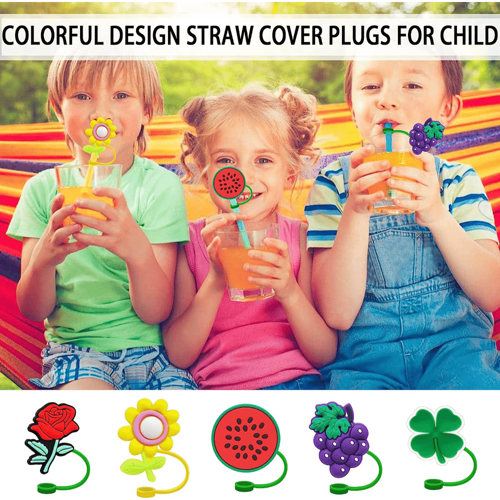 Straw Tips Cover, Kawaii Cup Shapled Straw Tips Cover, Creative Straw Tips  Cover, Silicone Straw Tips Cover, Silicone Cute Reusable Drinking Straw  Toppers, Drinking Straw Plugs, Kitchen Accessaries, Dorm Essenitals, Back To