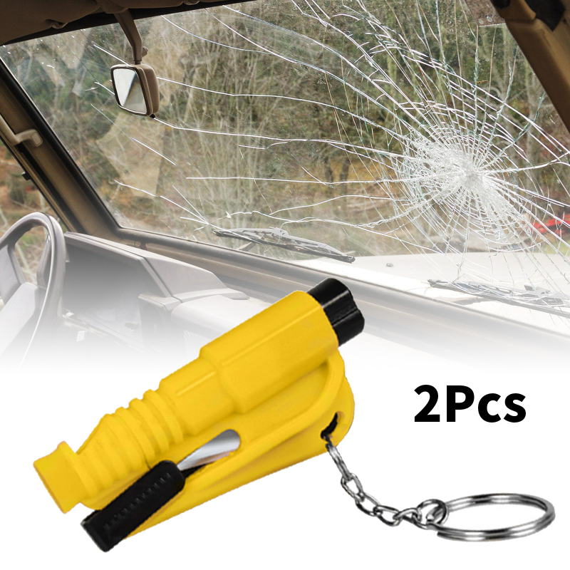Emergency Escape Hammer, Stay Safe On The Road Car Spring Emergency Escape  Hammer, Window Breaker Accessaries, Keychain Tool 3-in-1 Seatbelt Cutter - Temu  Germany