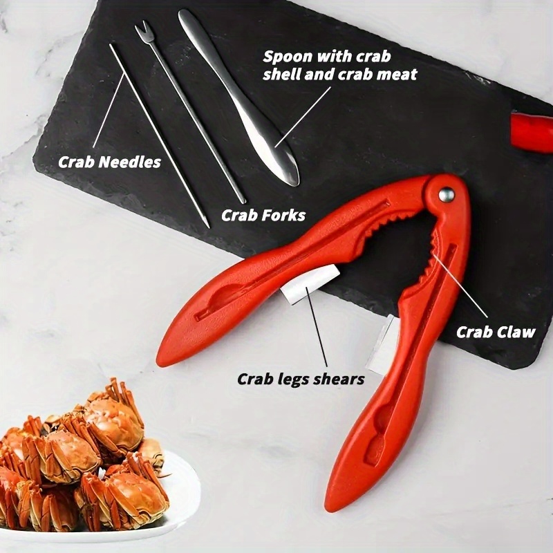 Crab Leg Crackers, Stainless Steel Seafood Utensils Crackers, Seafood Tools  Nut Crackers, Fork Needle Spoon Crab Leg Forks, Tools For Seafood Boil  Party Supplies, Dishwasher Safe, Kitchen Tools - Temu Germany