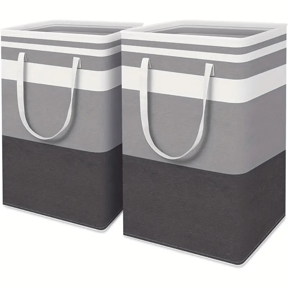 EDELFELD - Cesto para la ropa sucia con tapa [150L] - Cesta de lavandería  plegable con tapa y 3 secciones - Cestas grandes para lavandería con bolsas
