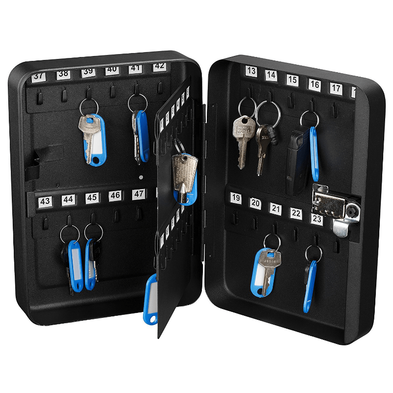 Uniclife Armario de llaves de acero de 48 llaves con cerradura de