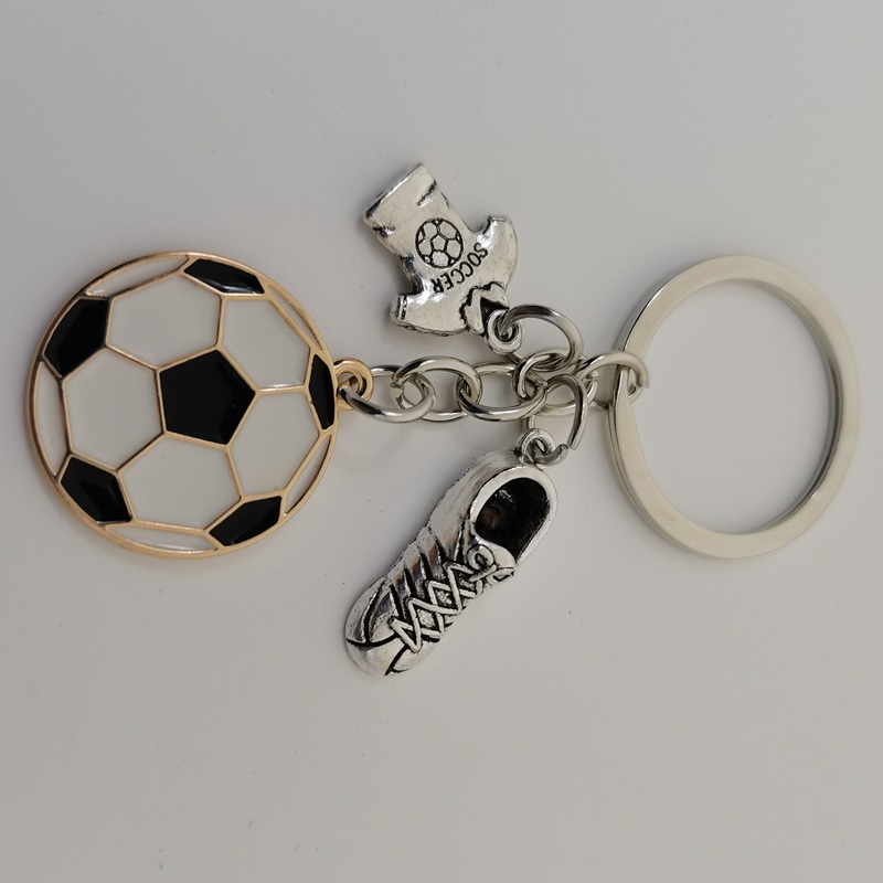 Sports Angelo Llavero de fútbol de fútbol, regalos para jugador de fútbol,  equipo de fútbol y mamá de fútbol, llavero de pelota de fútbol y zapatos