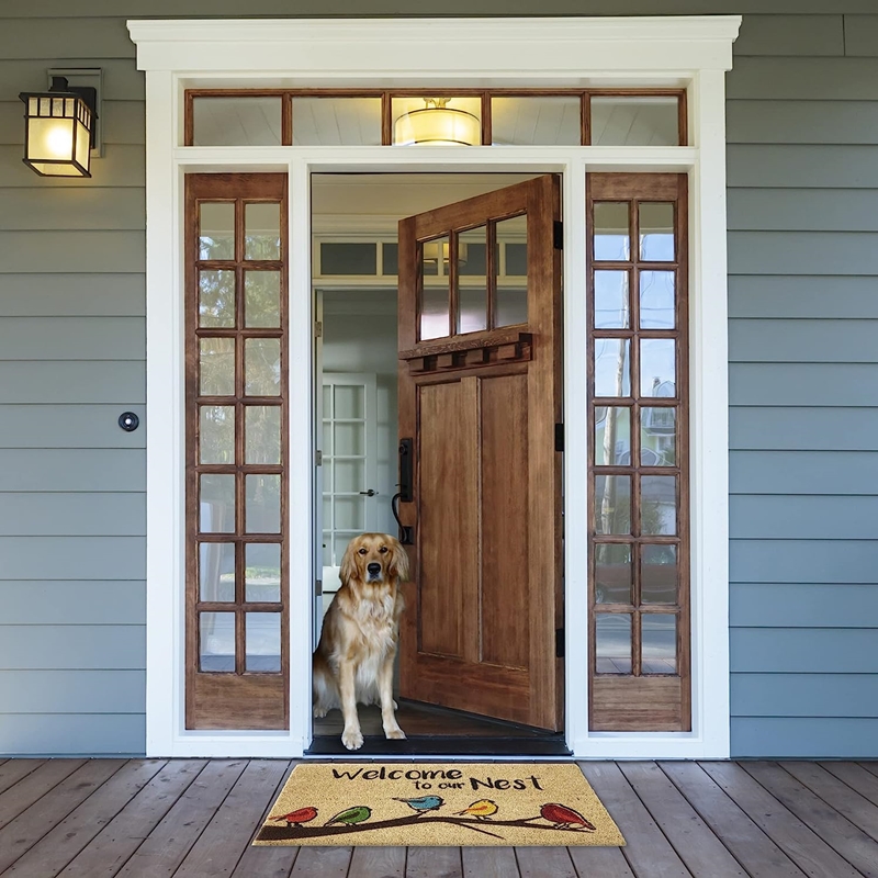 1pc Natural Welcome Doormat Doormat Outdoor Entrance Front - Temu