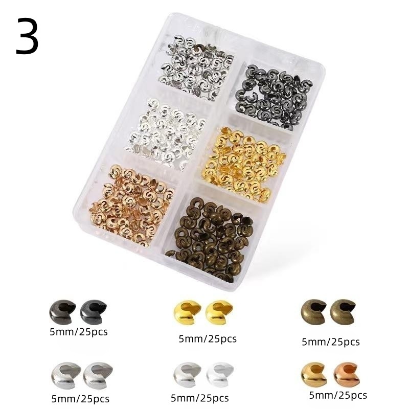 C-shaped Bead Clips, 3-5MM, Various Colors, DIY Bracelets Nec