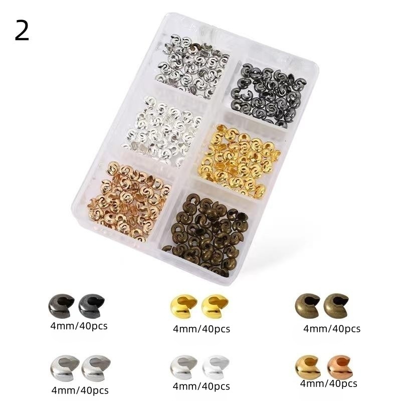 C-shaped Bead Clips, 3-5MM, Various Colors, DIY Bracelets Nec