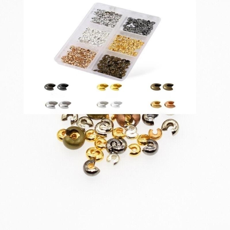 C-shaped Bead Clips, 3-5MM, Various Colors, DIY Bracelets Nec