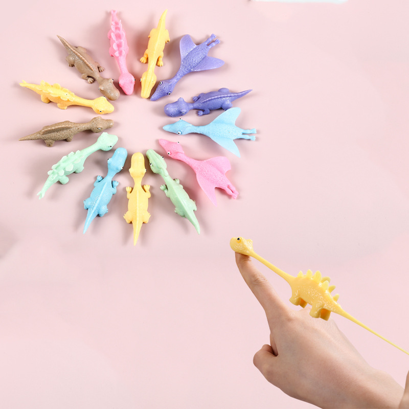 Sumind 16 Pack Slingshot Chicken Ubbe Chicken Flick Chicken Flying Chicken Flingers Stretchy Funny