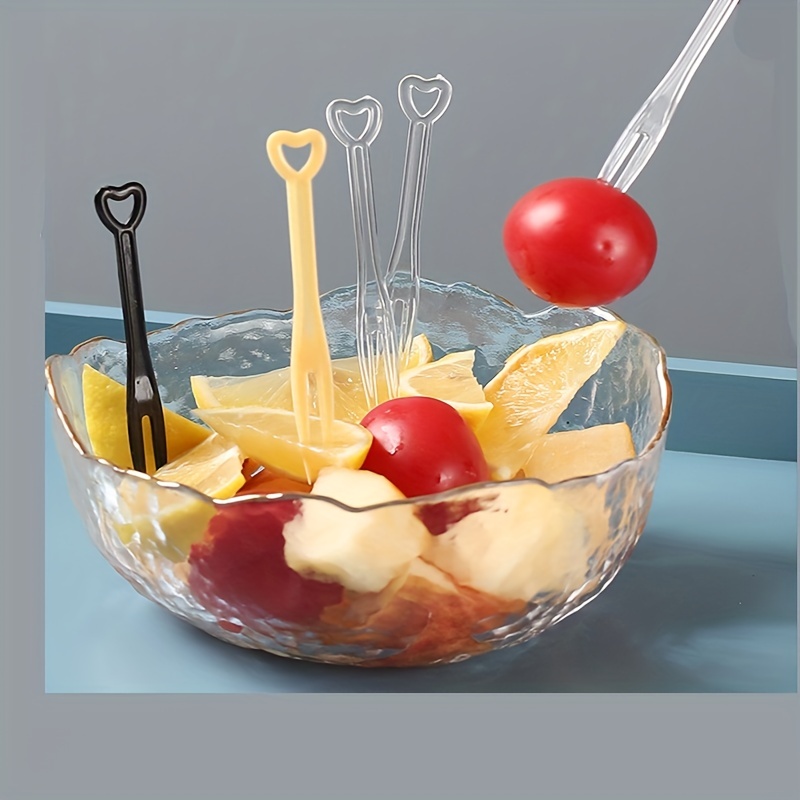 100 Tenedores Desechables Plástico Frutas Mini Tenedores - Temu