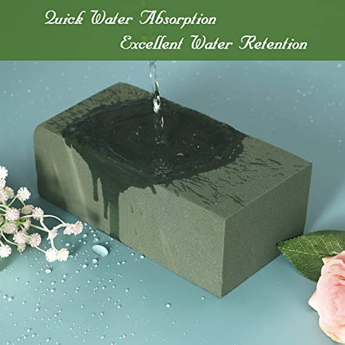 Pack of 6 Wet & Dry Floral Foam Blocks for Fresh & Artificial