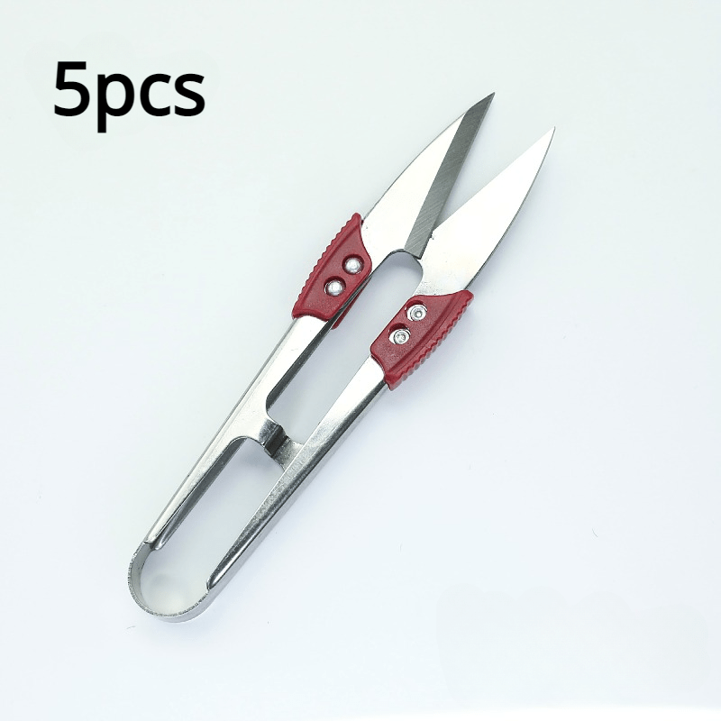 Unique Bargains Metal Thread Cutter Tailor Craft Yarn Scissors Clippers  Snips 5Pcs
