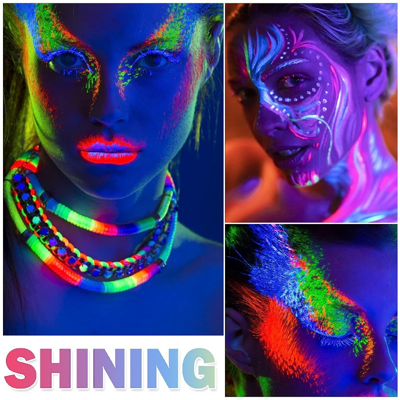 Glow In The Dark Body and Face Paint for Halloween Parties