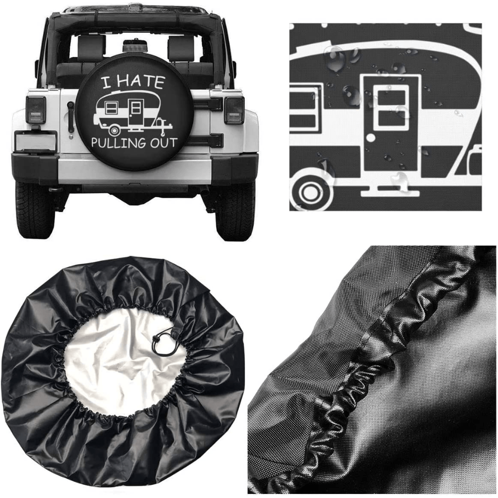 I Hate Pulling Out Rv Spare Tire Cover For Rv Trailer Camper Wheel  Protectors Weatherproof Universal For Trailer Rv Truck Camper For Travel  Trailers Temu Bulgaria