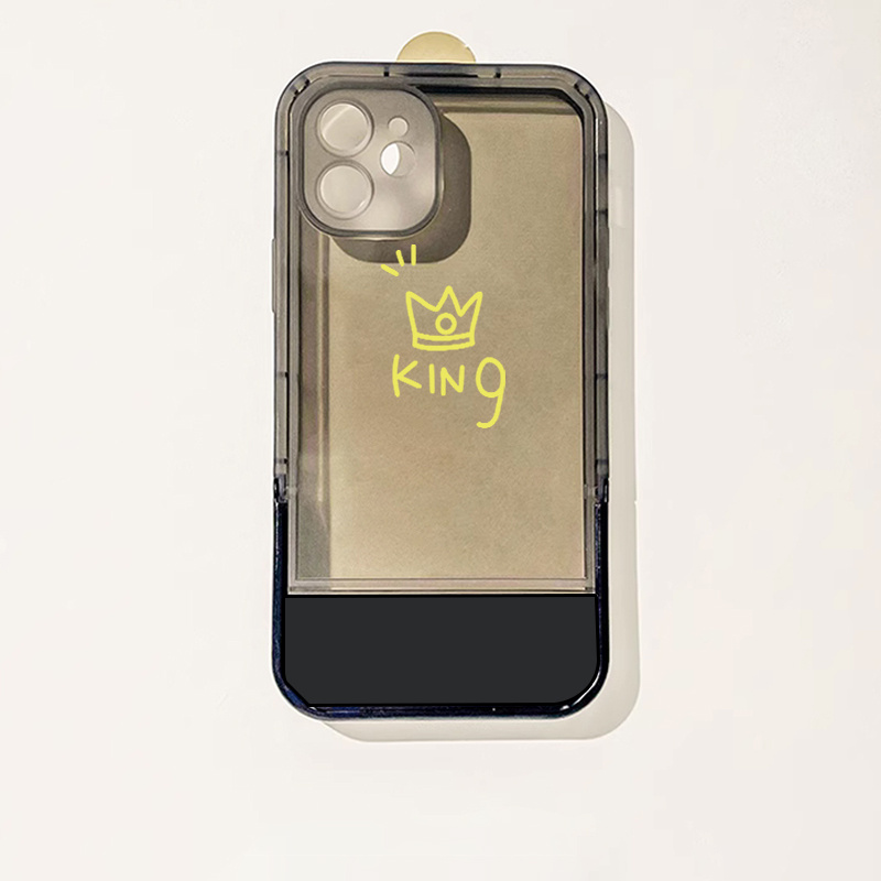 Chartreuse Crown Pattern Phone Case Invisible Holder Iphone Temu