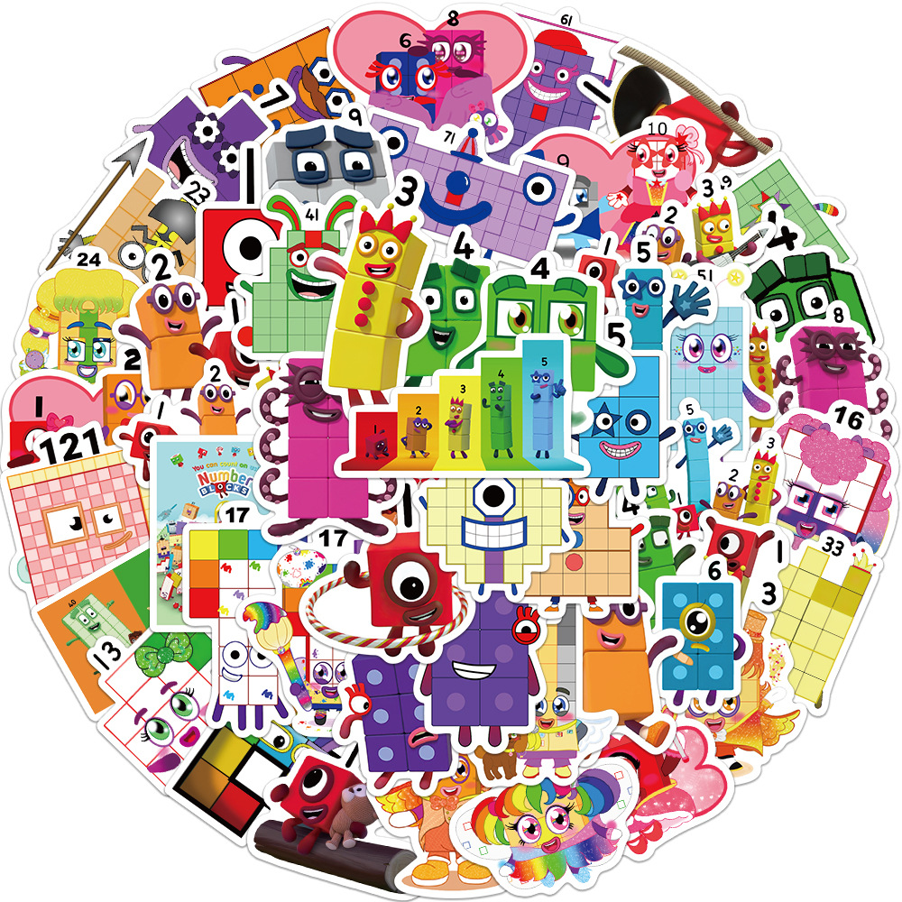 10/52pcs Cartoon Alphabet Lore Funny Cute Stickers Kawaii Decals