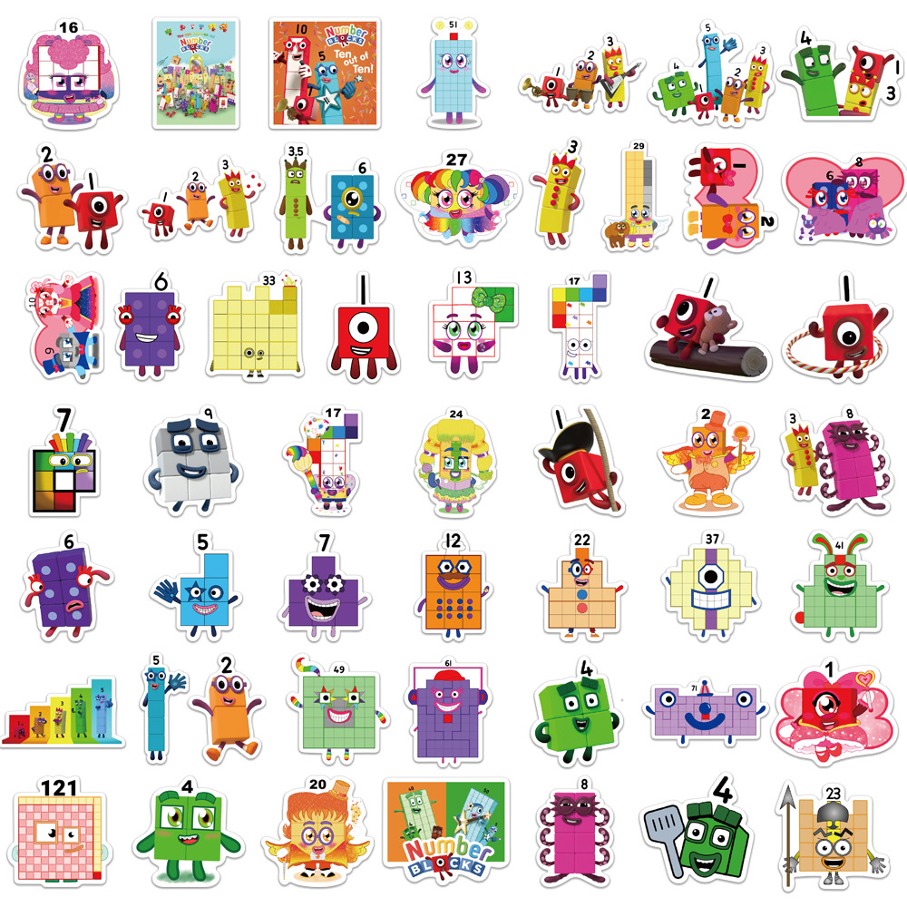 10/52pcs Cartoon Alphabet Lore Funny Cute Stickers Kawaii Decals