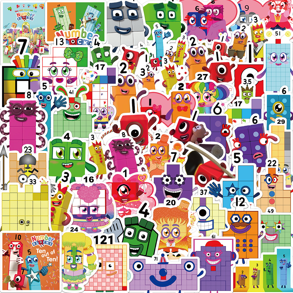 10/52pcs Cartoon Alphabet Lore Funny Cute Stickers Kawaii Decals