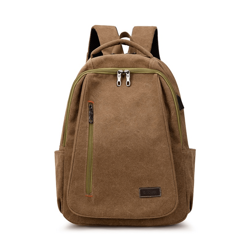 Simple Casual Backpack, Vintage Large Capacity Canvas School Bag, Suitable  For Travel And School, Multiple Colors Available - Temu
