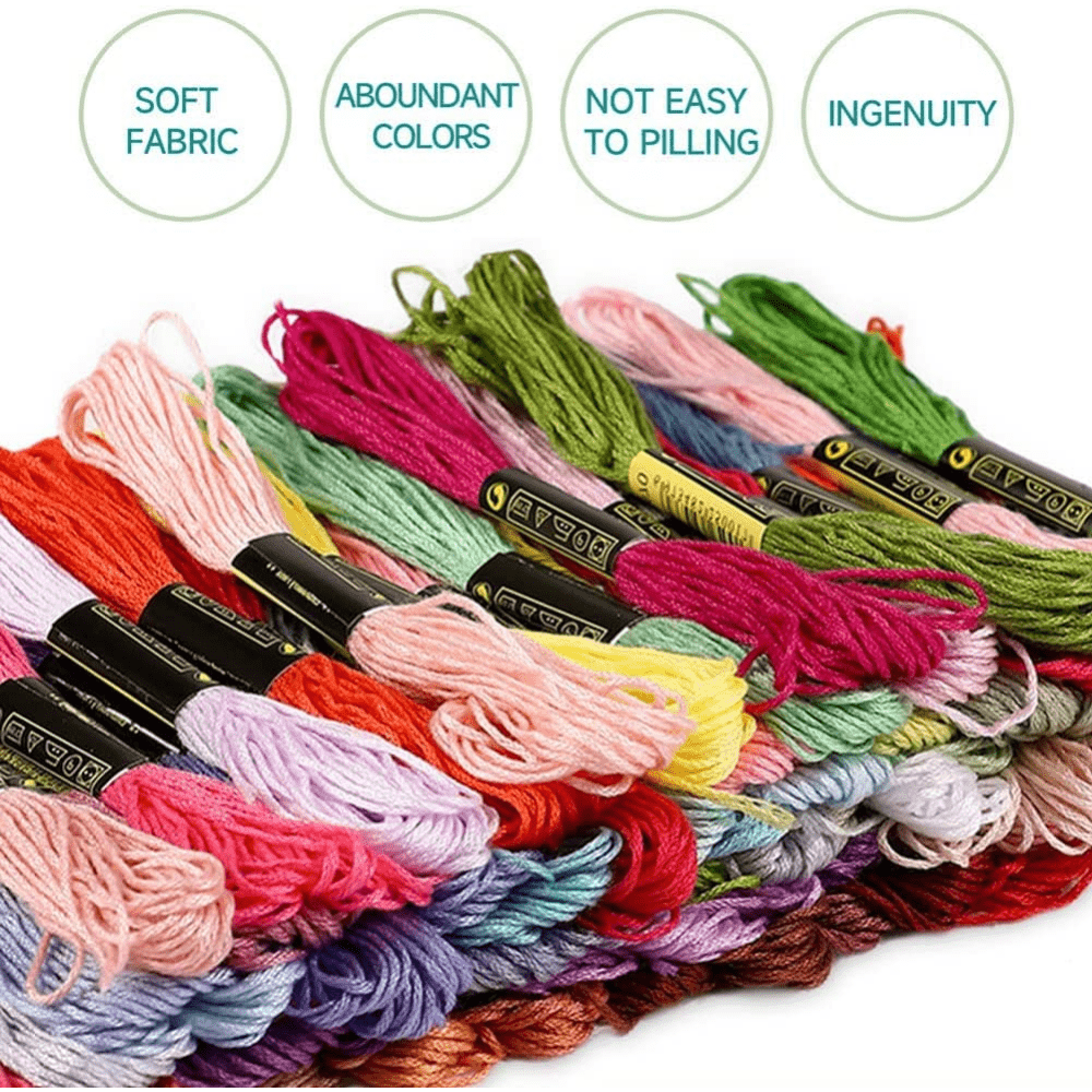 Cross Stitch Thread Dmc Color Polyester Embroidery Thread Embroidery Thread  Accessories Handmade - Temu Austria