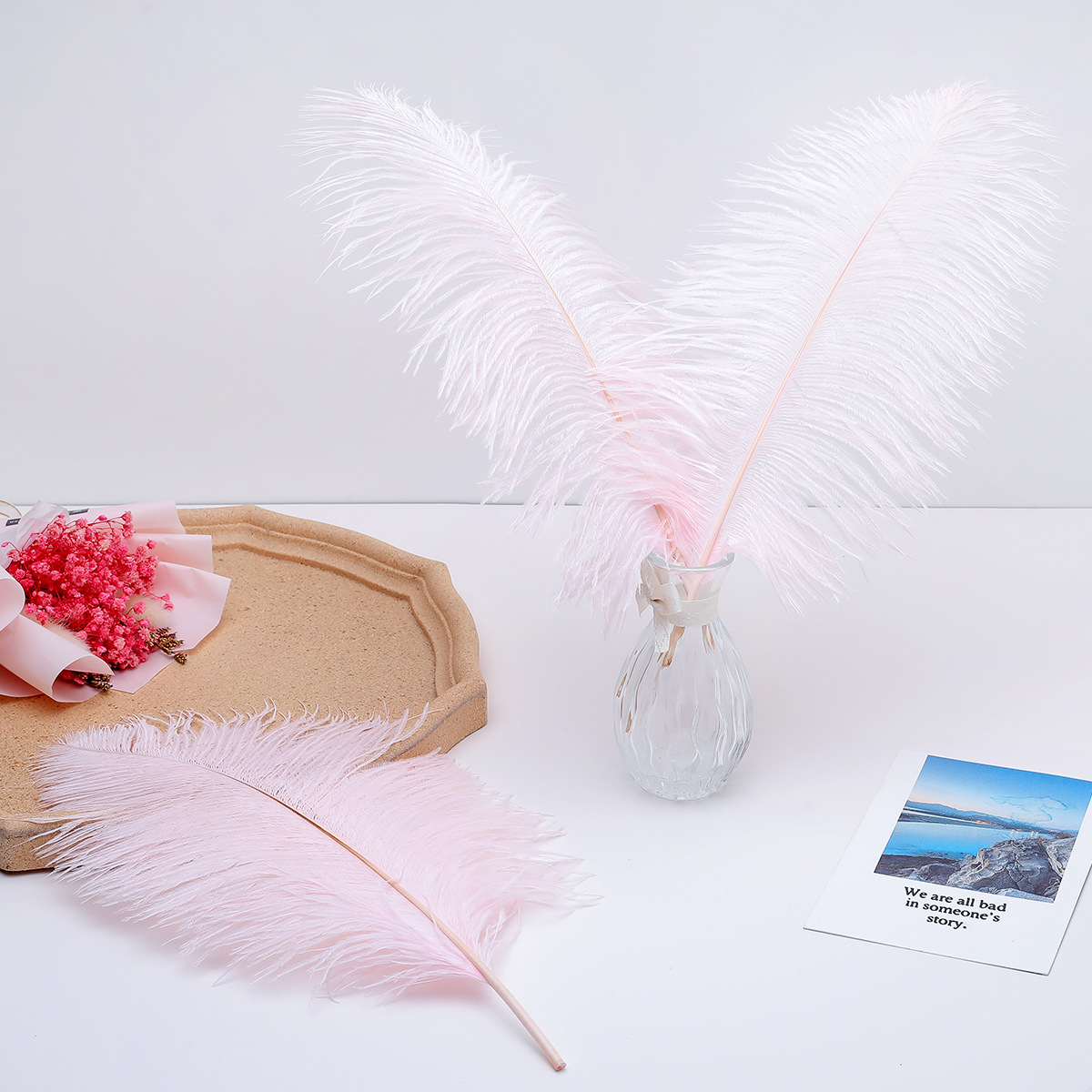 10Pcs/Lot Natural Ostrich Feathers for Crafts White Feathers for Vases  Wedding Party Decoration Handicraft Accessories DIY Plume