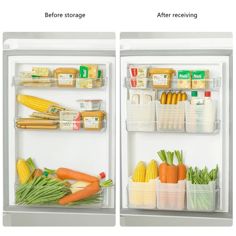 Fridge Organizer - Refrigerator Side Door Vegetable Fruit Spice Organizer -  Fresh Food Storage Box - Dumpling Meat Eggs Ginger Garlic Green Onion Food  Storage Containers - Kitchen Utensil - Temu United Arab Emirates