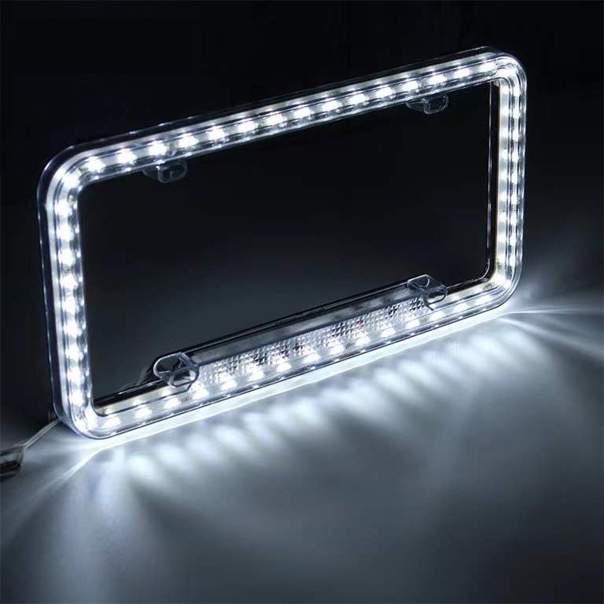 Led license deals plate frame car