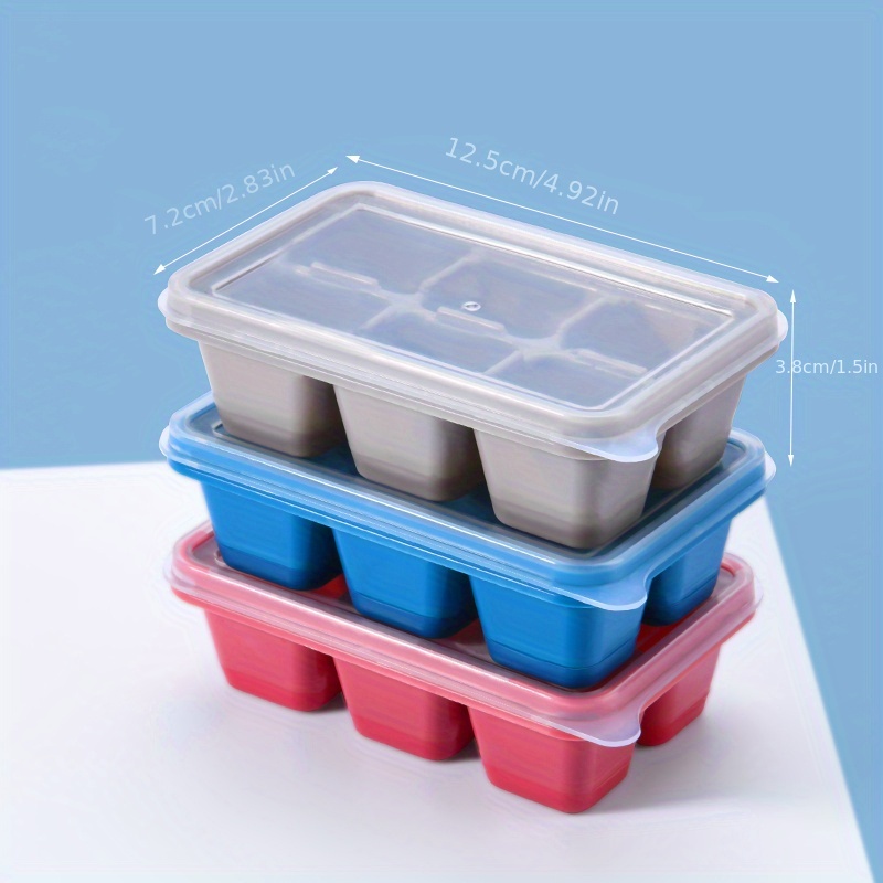 Flexible Silicone Ice Cube Trays With Lids - 37 Cubes For Whiskey, Cocktails,  And More - Stackable And Safe - Temu