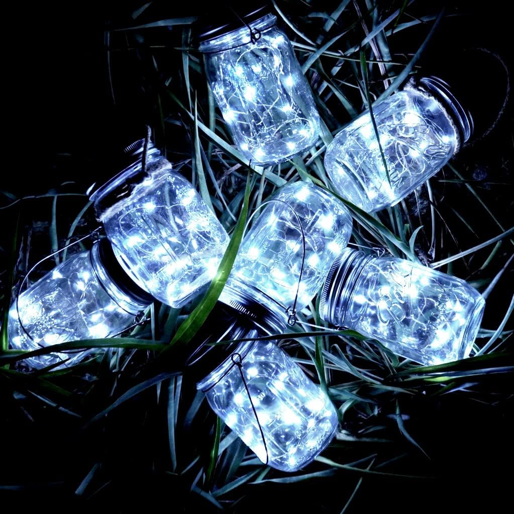 1pc Rainproof Solar Bottle Cap Light Decorative LED Light 20 Light Outdoor Hanging Light String