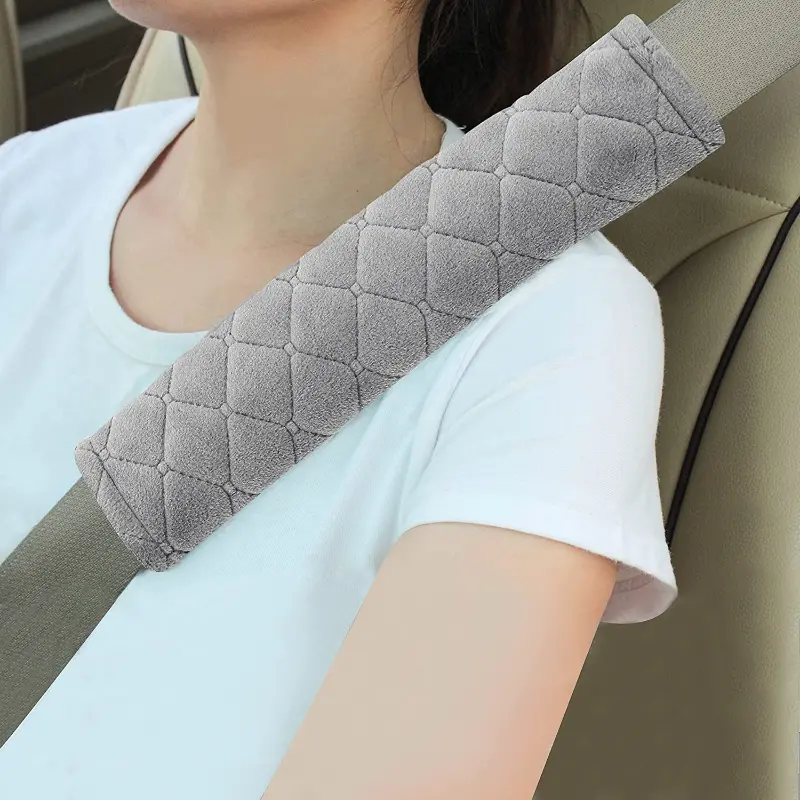 Universal Car Seat Belt Cover Adjustable Plush Car Safety - Temu