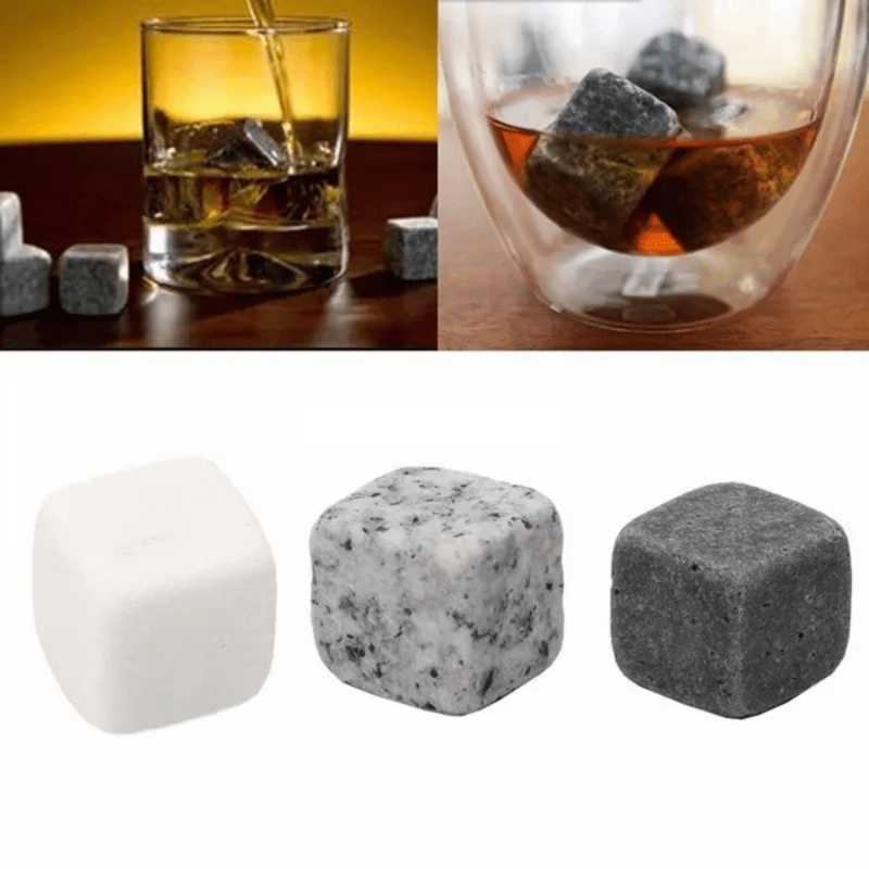 Natural Whiskey Stones Rock Ice Cube Stone Sipping Whisky - Temu