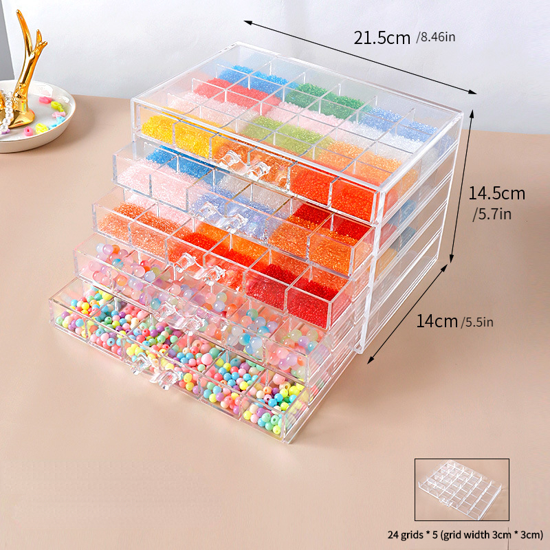 Bricolage boîte de rangement matériel tiroir perceuse jouet organisateur  conteneur pour femmes maison 