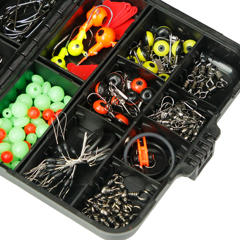 205 Pieces Set Fishing Tackle Accessories Kit Including Fishing