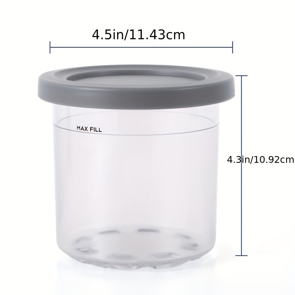 Ice Cream Pints Cup Ice Cream Containers With Lids For Ninja Creami Pints  For Nc301 Nc300 Nc299amz Series Ice Cream Maker Ice Maker Accessories - Temu