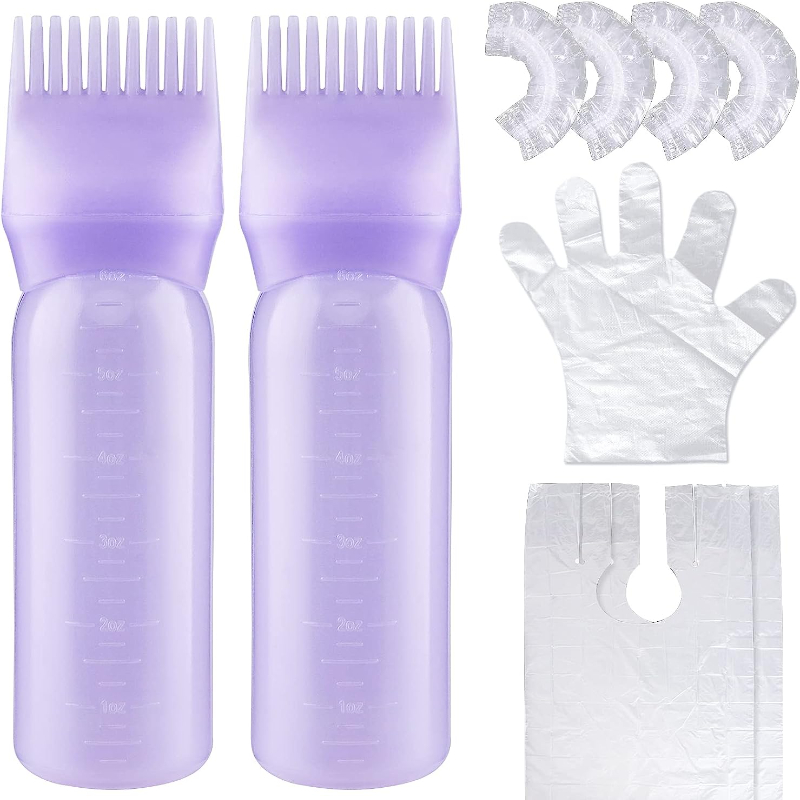 20ml Root Comb Applicator Bottle Refillable for Hair Dye Hair Oil