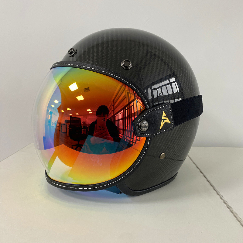 Retro Casco Visera Burbuja Escudo Lente Gafas Moto Casco Gafas Anti-uv Moto  Accesorios Casco Motocross Shoei - Automotriz - Temu Mexico