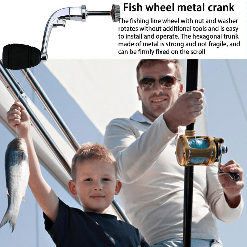 Metal Spinning Fishing Reel Handle Folding Crank Rocking Arm - Temu