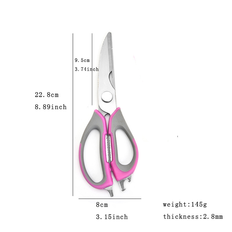 Professional Kitchen Shears 9.5 Stainless Steel Poultry Chicken Bone  Scissors A