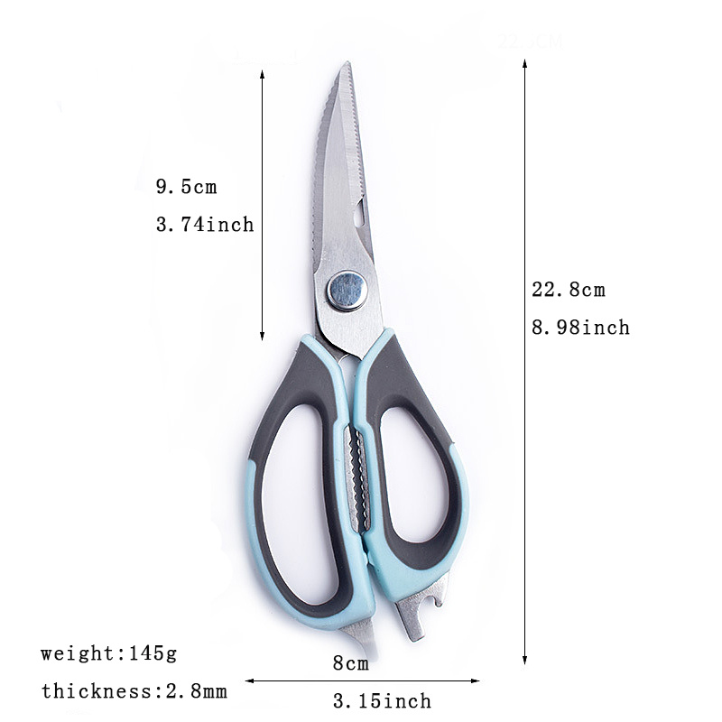 Kitchen Magnetic Scissors for Fish Chicken Bone Vegetables Household  Stainless Steel Multi Function Cutter Shears Cooking Tools 