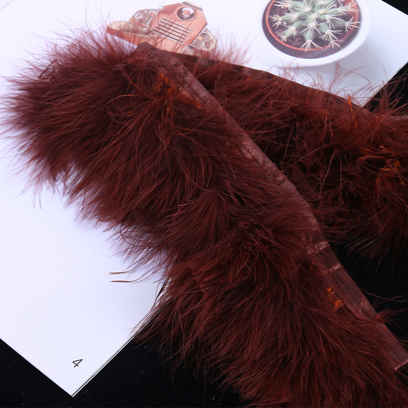 1 Meter /bag Multi colored Turkey Marabou Feathers Fringe - Temu