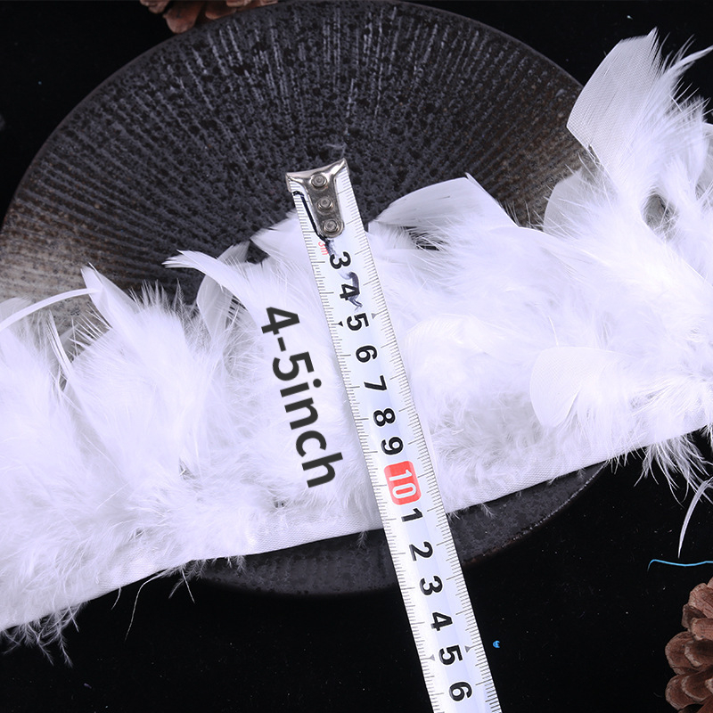1 Meter /bag Multi colored Turkey Marabou Feathers Fringe - Temu