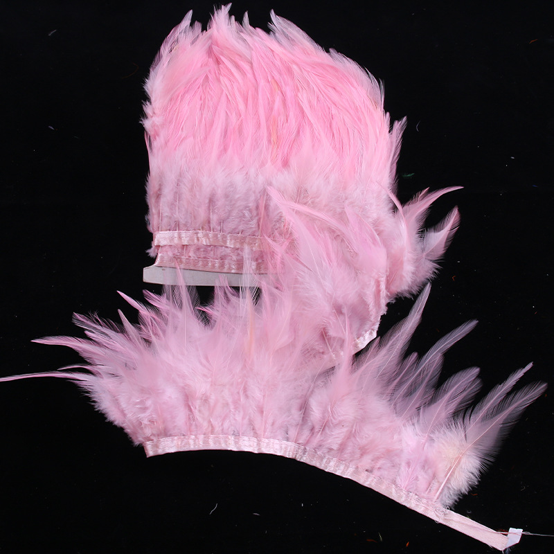 1meter Soft Chicken Feather Trim Fringe For Wedding Clothing - Temu