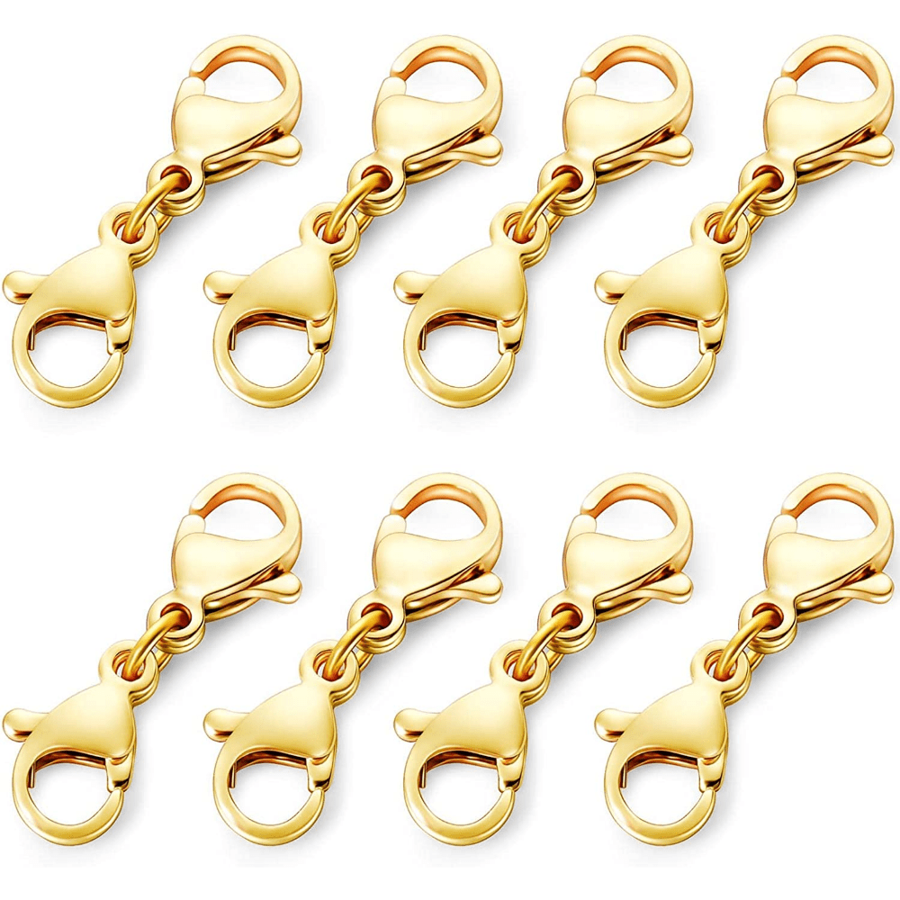 Double Lobster Clasp Extender Double Claw Connector Bracelet Extension  Clasp Small Bracelet Extender Necklace Shortener Clasp for DIY Jewelry  Making
