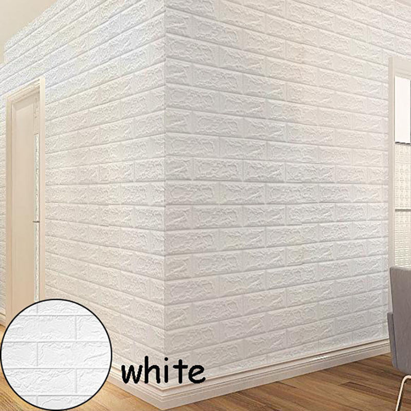  Adhesivo de pared de ladrillo 3D, azulejos autoadhesivos para  pared, paneles de pared 3D, papel tapiz para sala de estar, dormitorio,  fondo, decoración de pared (1 paquete, 30.3 x 27.5 pulgadas) : Bebés