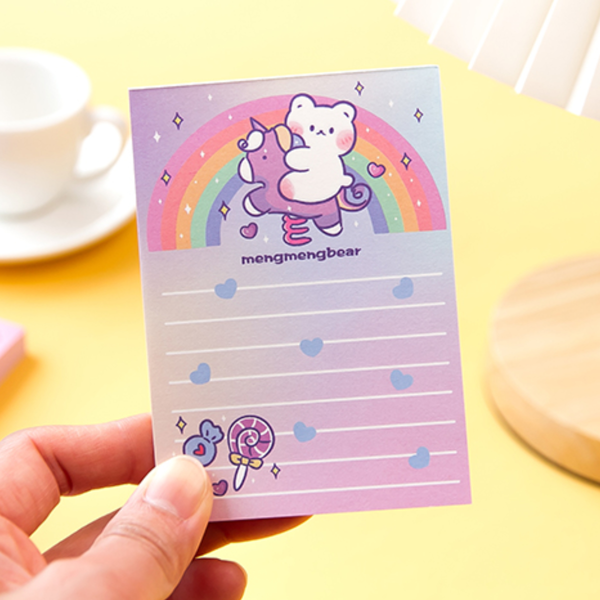 Kawaii Confession Bear Memo Pad To Do List Mini Notepad Deco - Temu