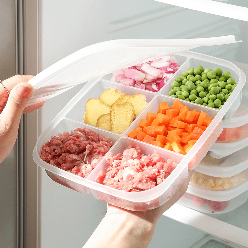 1pc Food Organizer, Food Storage Box With Compartments, Refrigerator  Fresh-keeping Box, Kitchen Gadget