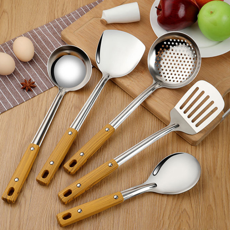 Stainless Steel Spatula Kitchen Spoon Set Shovel Spoon Rice - Temu