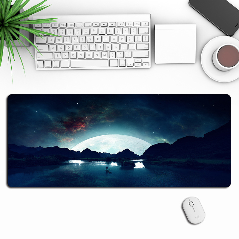 Round Gaming Mouse Pad, Computer Mousepad for Laptop and Desktop