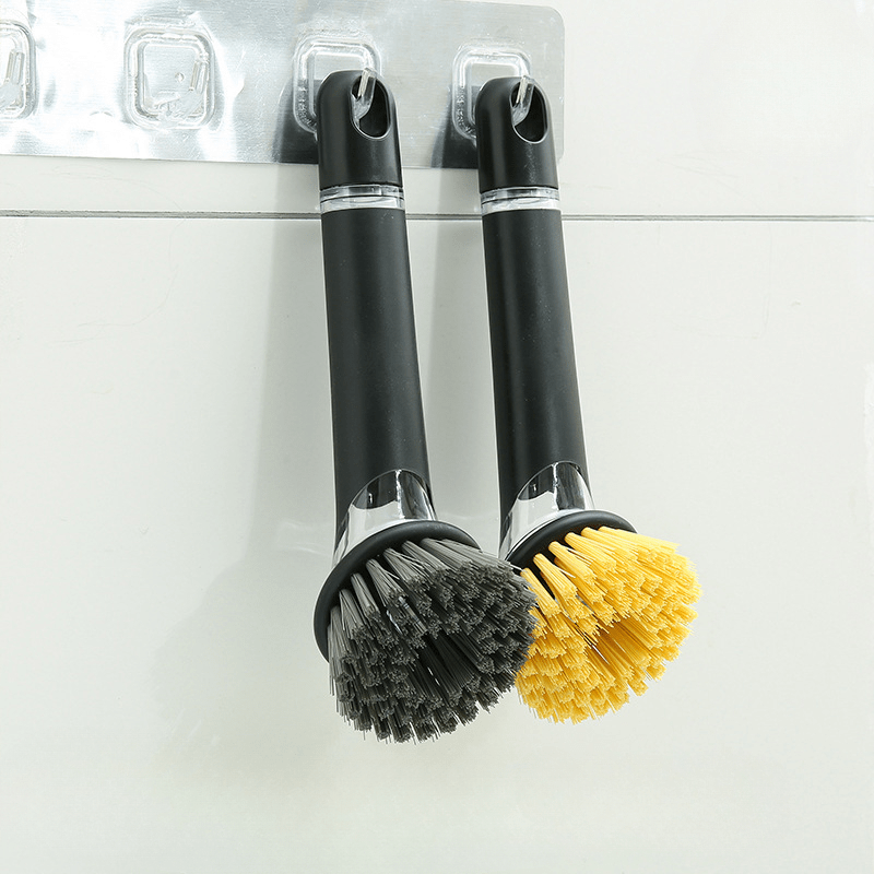 Dish Brush With Handle, Hangable Kitchen Scrub Brushes For Cleaning, Dish  Scrubber, Pot Brush, For Sink, Pots, Pans, Kitchen Gadgets, Kitchen  Accessories - Temu