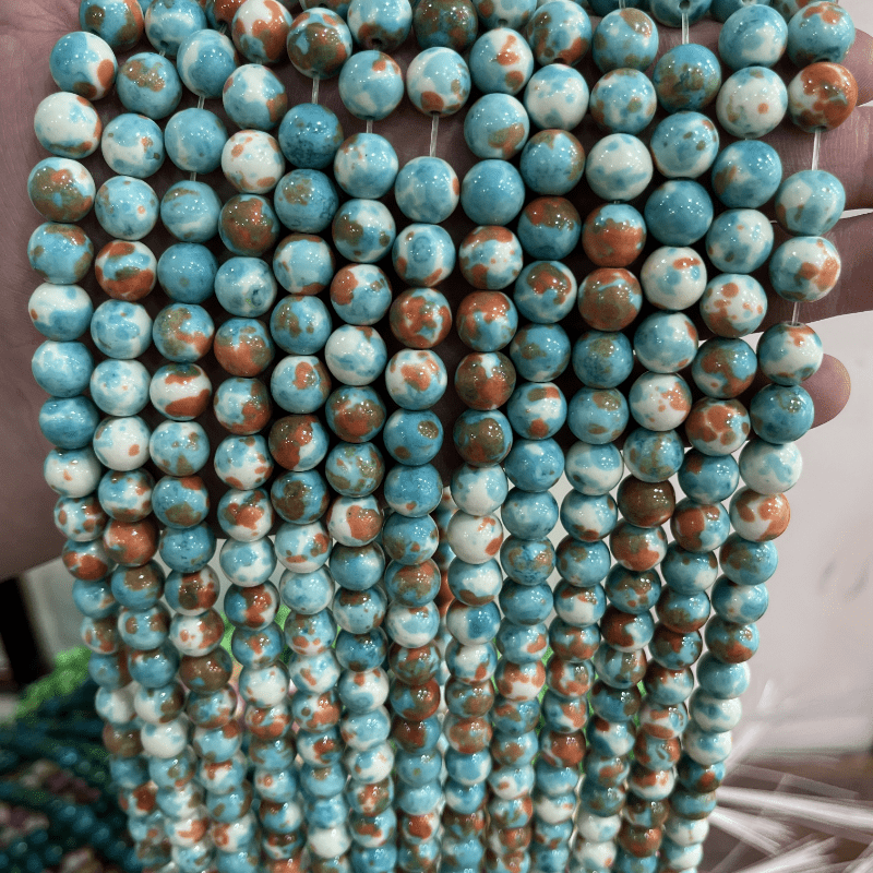 60pcs 6mm Burmese Jade Beads Natural Gemstone Beads Round Loose Beads for  Jewelry Making