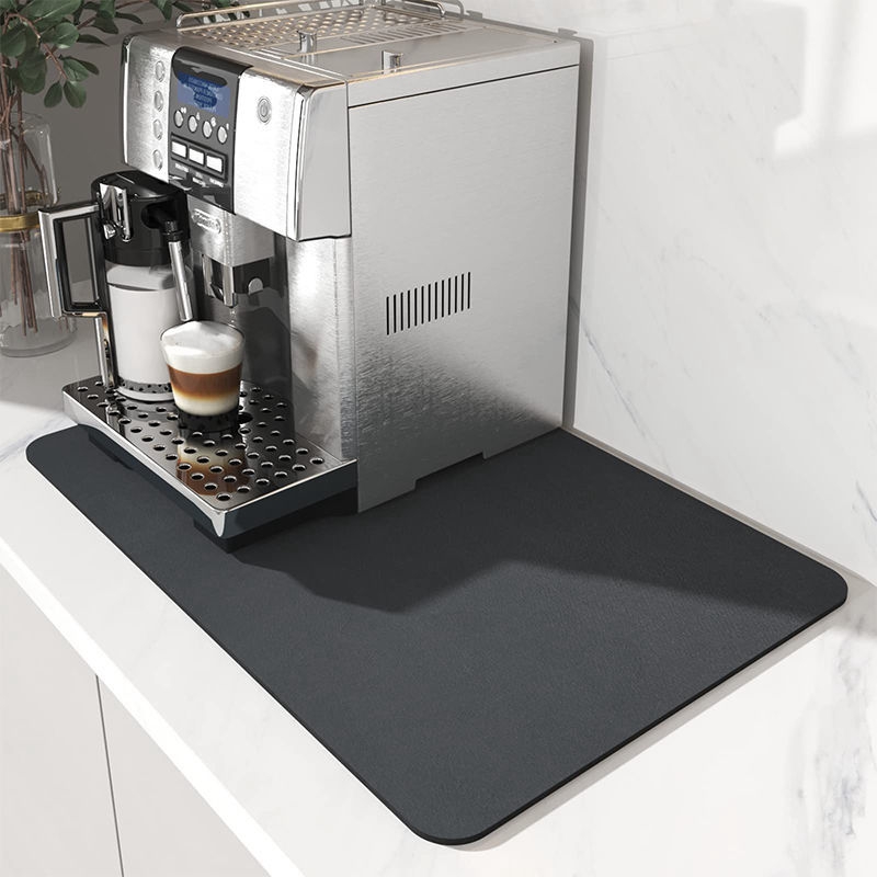 Quick Dry Drain Mat Dish Drying Mats Super Absorbent Coffee Machine Draining  Pad