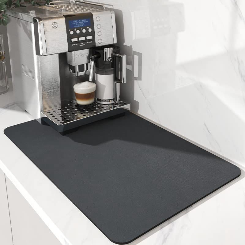 Quick dry Coffee Mat Large Absorbent Draining Pad For Dishes - Temu